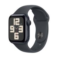 Apple Watch SE (2024), 44 мм корпус из алюминия цвета «Midnight», ремешок Sport Band размера M/L цвета «Midnight»