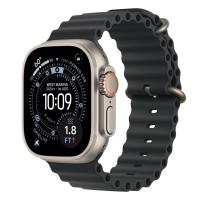 Apple Watch Ultra 3 (2025), 49 мм корпус из титана цвета «Natural», ремешок Ocean Band цвета «Black»